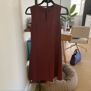 Theory Split Front Dress in French wool
